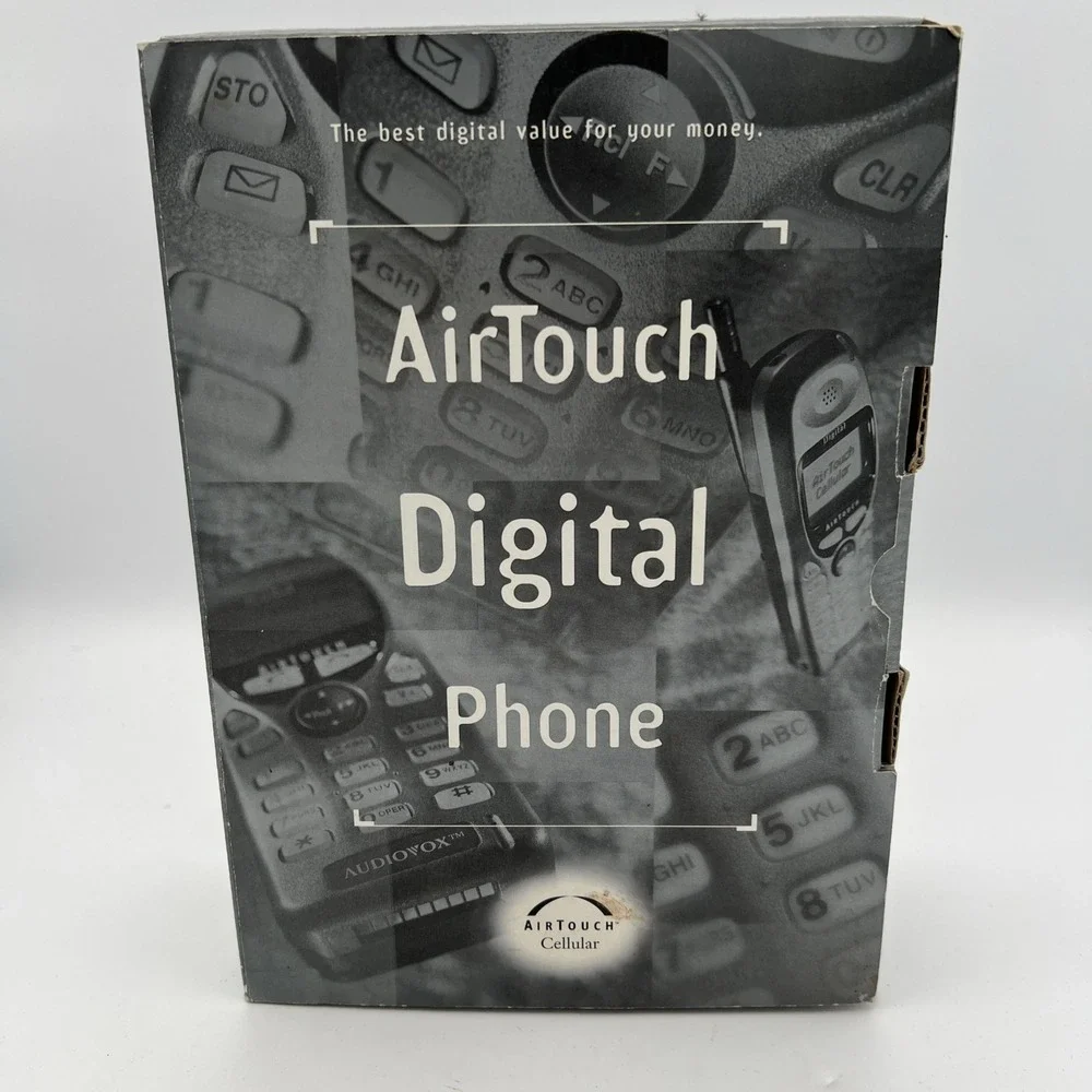 Vintage AirTouch Digital Phone AUDIOVOX CDM 4000AT, Box, Accessories, FREE SHIP